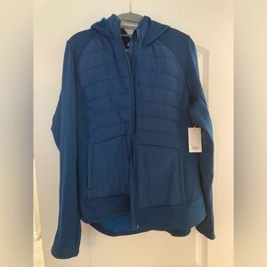 XL teal Blue Fleece Jacket- new with tags!